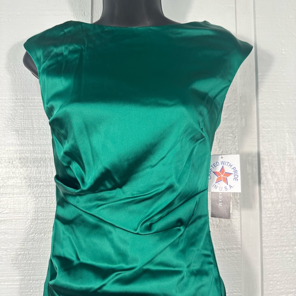 Betsy & Adam Women’s Green Cap Sleeve Dress Size 2 NWT - Picture 5 of 12